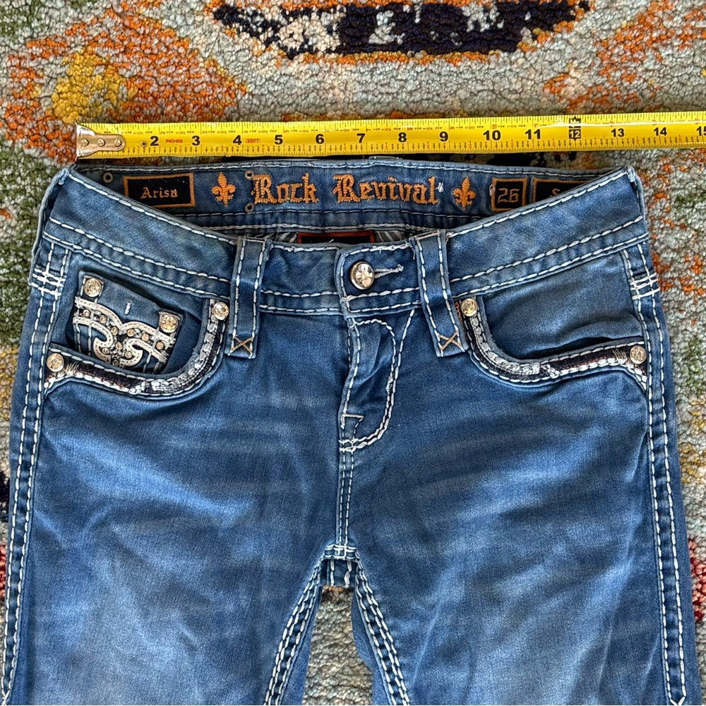 Rock Revival Arisa Rhinestone Embellished Straight Leg Jeans - Picture 11 of 15